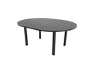 Venture Home - Marbella rundt spisebord, sort, Ø140/190 cm udtræk