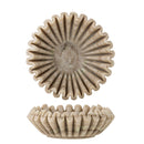 Bloomingville - Harmonia Skål, Natur, Marmor - Ø17,5 × H6 cm