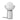 Bloomingville - Spike Bordlampe, Sølv, Jern - Ø20 × H32 cm