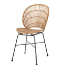 Bloomingville - Fiore Spisebordsstol, Natur, Rattan - L45 × H84 × B55 cm