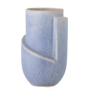 Bloomingville - Norbert Vase, Blå, Stentøj - Ø11,5 × H18,5 cm