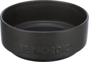 BE NORDIC - Skål i Keramik,Sort med Gummikant - 0,5l el. 1,2l