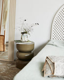 Nordal - ALMA sidebord - Mørkegrøn, Ø36cm,H:50cm