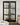 Nordal - CLASSIC skab, dobbelt – sort/råhvid – B142 × D44 × H212 cm