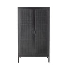 Bloomingville - Marikka Skab, Sort, FSC® 100%, mahognitræ - L85 × H150 × B40 cm