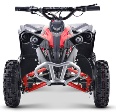 EL Mini ATV Renegade 1000W - Elektrisk Mini ATV med Fartbegrænser og LED Lys (Rød)