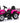 El Traktor, pink, inkl. vogn, PU lædersæder, gummihjul, litium batteri og fjernbetjening