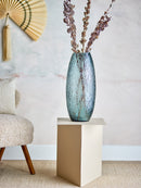 Bloomingville - Brock Vase, Grå, Glas - Ø22 × H50 cm