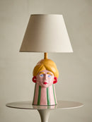 Bloomingville - Miss Jody Bordlampe, Multifarvet, Stentøj - Ø24 × H41 cm