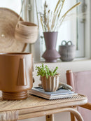 Bloomingville - Guxim Urtepotteskjuler, Brun, Stentøj - L20,5 × H22,5 × B20,5 cm
