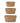 Bloomingville - Barba Kurv, Natur, Vandhyacint - L33 × B19 × H16/L39 × B25 × H18/L45 × B32 × H20 cm, sæt med 3
