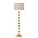 Bloomingville - Giacoma Gulvlampe, Natur, Gummitræ - Ø44 × H155 cm