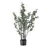 Bloomingville - Eucalyptus Plante, Grøn, Kunstige Blomster - H117 cm, pot Ø18 × H15 cm