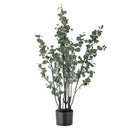 Bloomingville - Eucalyptus Plante, Grøn, Kunstige Blomster - H117 cm, pot Ø18 × H15 cm