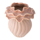 Bloomingville - Petalia Vase, Rosa, Stentøj - Ø15,5 × H17 cm