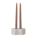 Bloomingville - Florida Lysestage, Hvid, Marmor - L14,5 × H6 × B7,5 cm