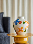 Bloomingville - Maricala Vase, Multifarvet, Stentøj - Ø22 × H27 cm