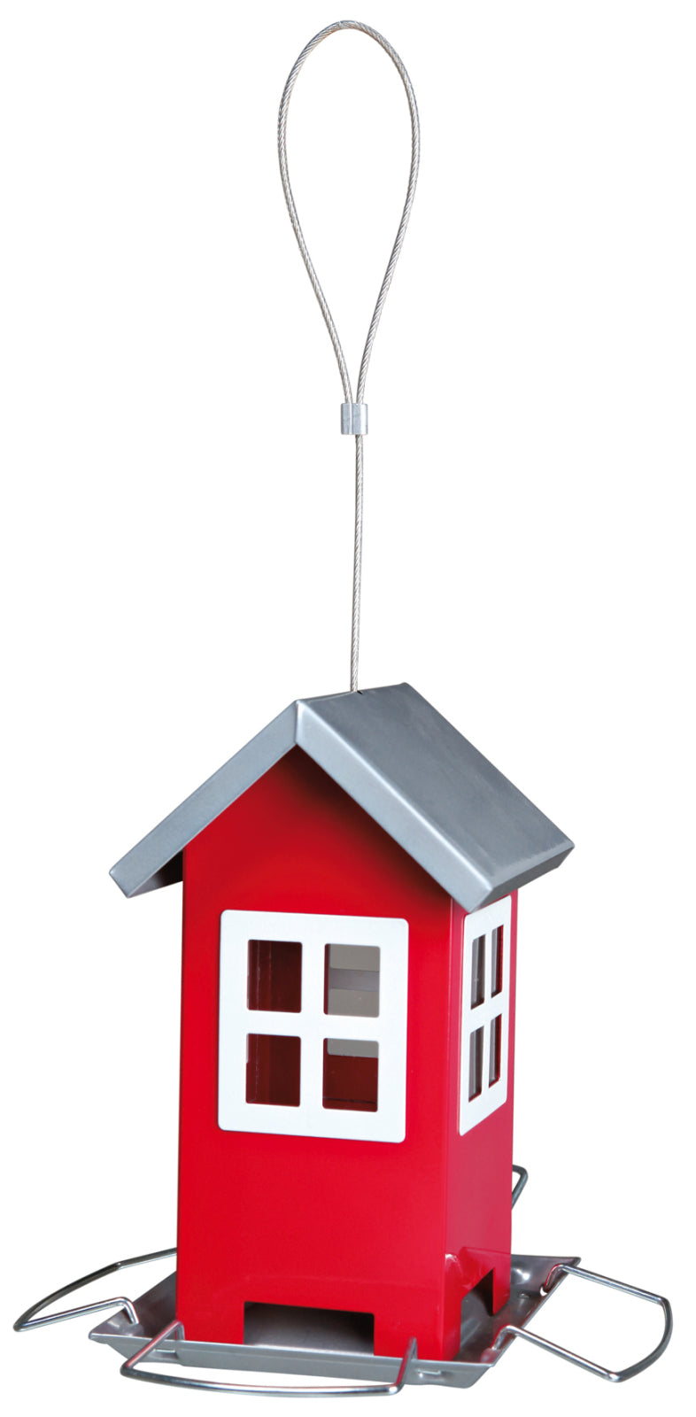 Trixie - Fuglefoderhus, rød, 19x20x19cm