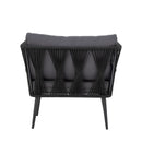 Bloomingville - Pavone Loungestol Metal Sort 72x87 cm, 2 stk