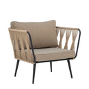 Bloomingville - Pavone Loungestol, Sæt af 2 stk, Metal Brun, 72x87 cm.