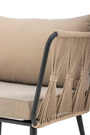 Bloomingville - Pavone Loungestol, Sæt af 2 stk, Metal Brun, 72x87 cm.