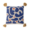 Bloomingville - Eviaya Pude, Multifarvet, Genanvendt Bomuld - L45 × B45 cm