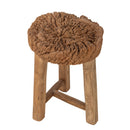 Bloomingville - Delray Taburet, Natur, Genanvendt Træ - Ø33 × H46 cm
