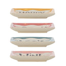 Bloomingville - Soline Tallerken, Multifarvet, Stentøj - L13 × H2 × B13 cm, sæt med 4