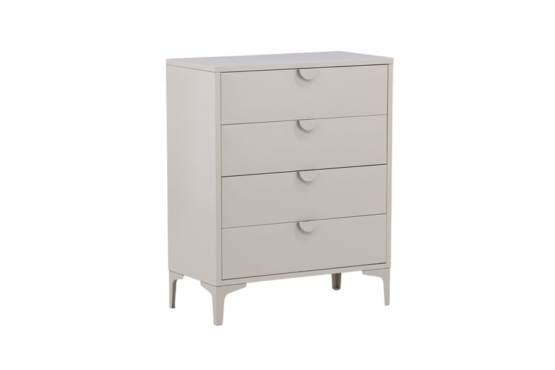 Venture Home - Piring – kommode, beige, stål, 4 skuffer – 40×98×78 cm