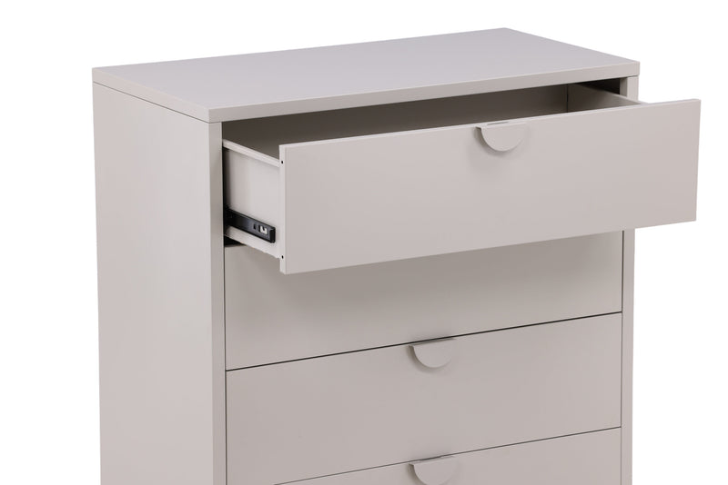 Venture Home - Piring – kommode, beige, stål, 4 skuffer – 40×98×78 cm