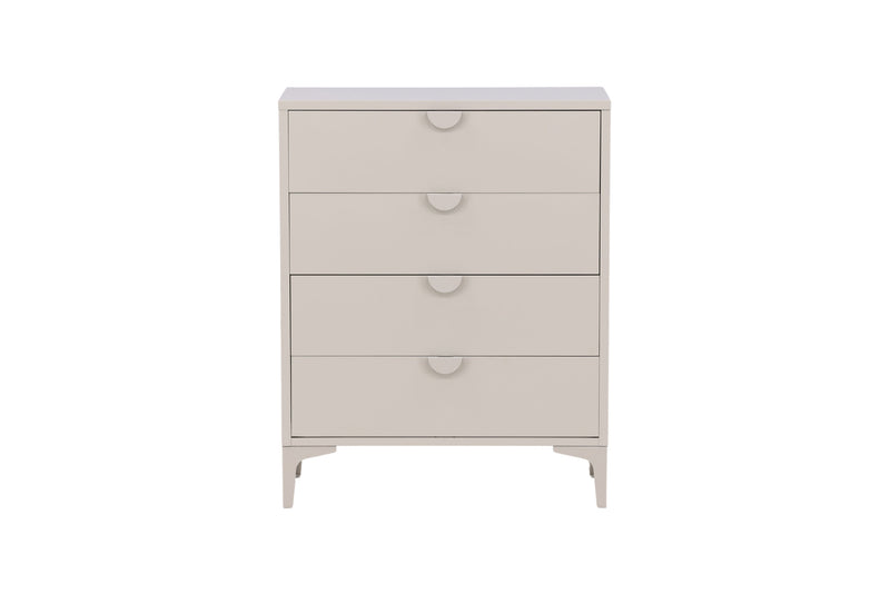 Venture Home - Piring – kommode, beige, stål, 4 skuffer – 40×98×78 cm