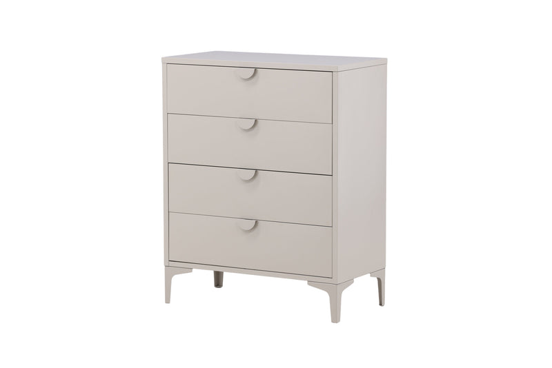 Venture Home - Piring – kommode, beige, stål, 4 skuffer – 40×98×78 cm