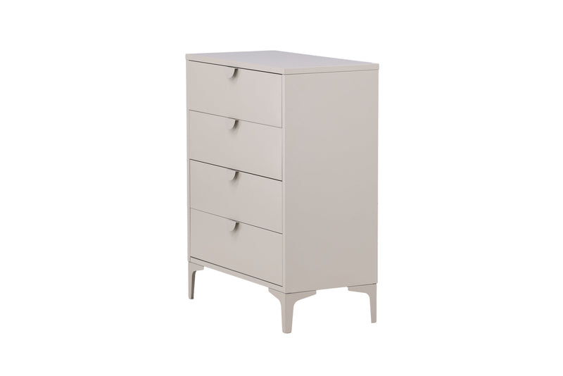 Venture Home - Piring – kommode, beige, stål, 4 skuffer – 40×98×78 cm