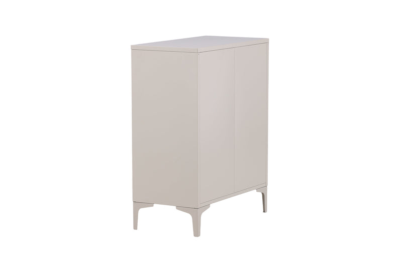 Venture Home - Piring – kommode, beige, stål, 4 skuffer – 40×98×78 cm