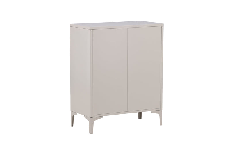 Venture Home - Piring – kommode, beige, stål, 4 skuffer – 40×98×78 cm