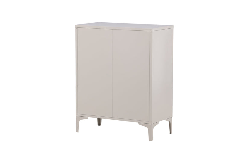 Venture Home - Piring – kommode, beige, stål, 4 skuffer – 40×98×78 cm