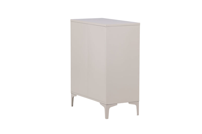 Venture Home - Piring – kommode, beige, stål, 4 skuffer – 40×98×78 cm