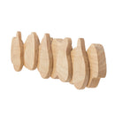 Bloomingville - Ross Knagerække, Natur, Gummitræ - L70 × H4,5 × B12,5 cm