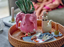 Bloomingville - Trudy Lysestage, Hvid, Stentøj - L9 × H12,5 × B6 cm