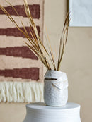 Bloomingville - Abeera Vase, Natur, Stentøj - Ø14,5 × H20 cm