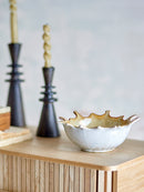 Bloomingville - Alcott Skål, Natur, Stentøj - L24 × H8 × B21 cm