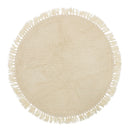 Bloomingville - Lenea Tæppe, Natur, Uld - Ø110 cm