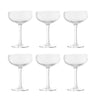 Bloomingville - Astrid Champagne Glas, Multipak, Klar, Glas - Ø11 × H15,5 cm, sæt med 6