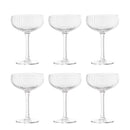 Bloomingville - Astrid Champagne Glas, Multipak, Klar, Glas - Ø11 × H15,5 cm, sæt med 6