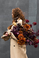 Bloomingville - Waverly Buket, orange, Kunstige Blomster - Ø25 × H90 cm