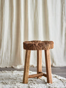 Bloomingville - Delray Taburet, Natur, Genanvendt Træ - Ø33 × H46 cm