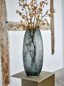 Bloomingville - Brock Vase, Grå, Glas - Ø22 × H50 cm