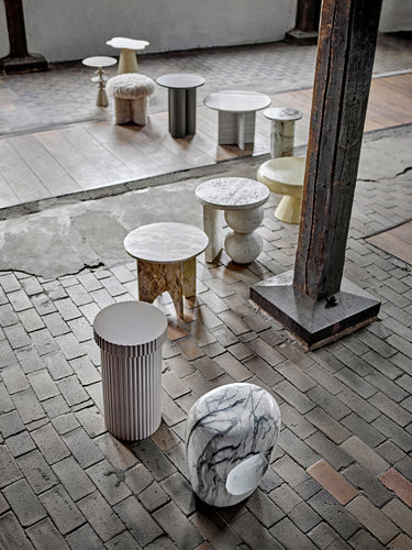 Bloomingville - Timi Sidebord, Grå, FSC® 100%, MDF - Ø30 × H56 cm