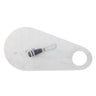 Bloomingville - Abrielle Serveringsbræt med kniv, Hvid, Marmor - L42 × H1,5 × B20 cm, sæt med 2