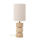 Bloomingville - Marci Bordlampe, Natur, Travertin - Ø19 × H53 cm